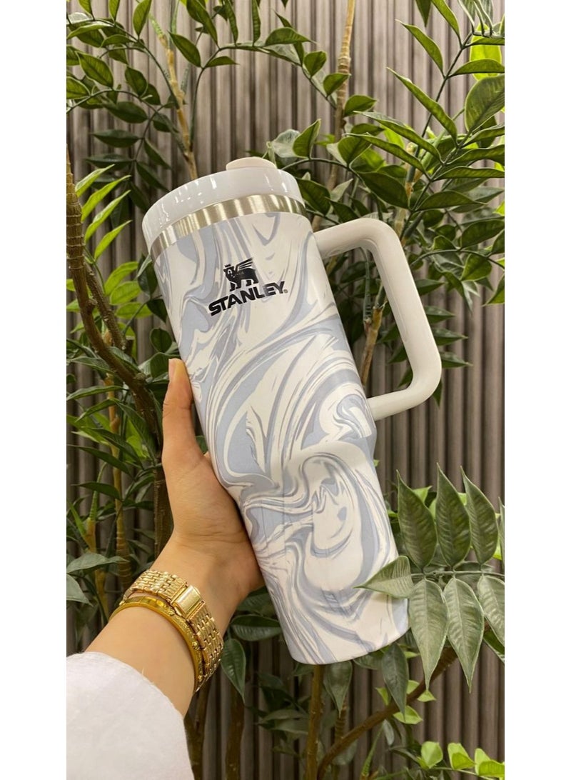 Marble thermos mug 1200 ml